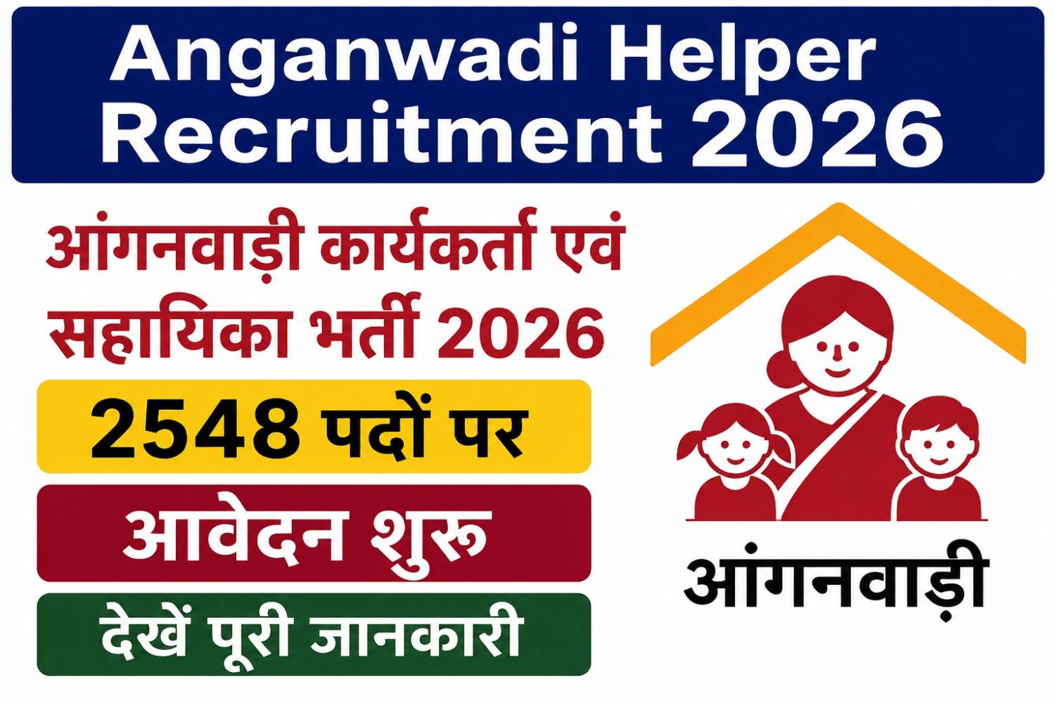MP Anganwadi Helper Recruitment 2026